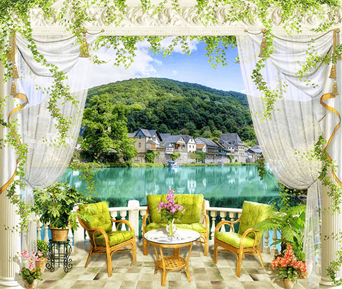 Poster xxl: La terrasse du lac