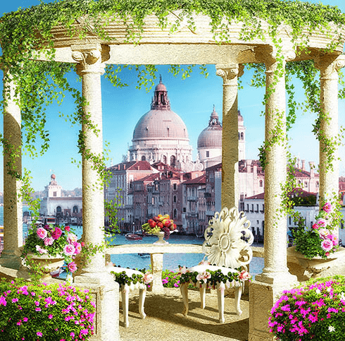 Poster xxl: Santa Maria Salute en terrasse de Venise