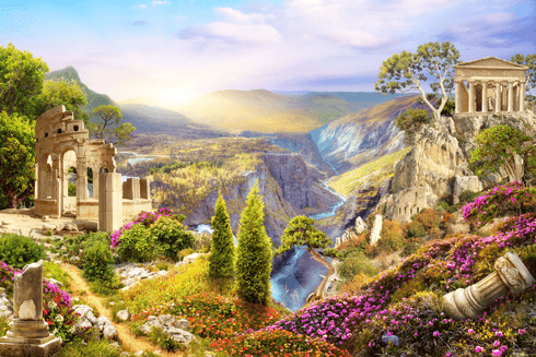 Poster xxl: Ruines grecques