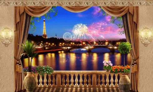 Poster xxl: Nuit parisienne