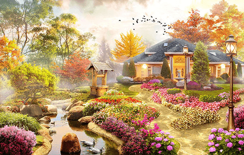 Poster xxl: Jardin de rêve