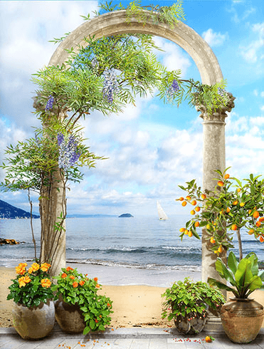 Poster xxl: ARC corinthien dans la plage