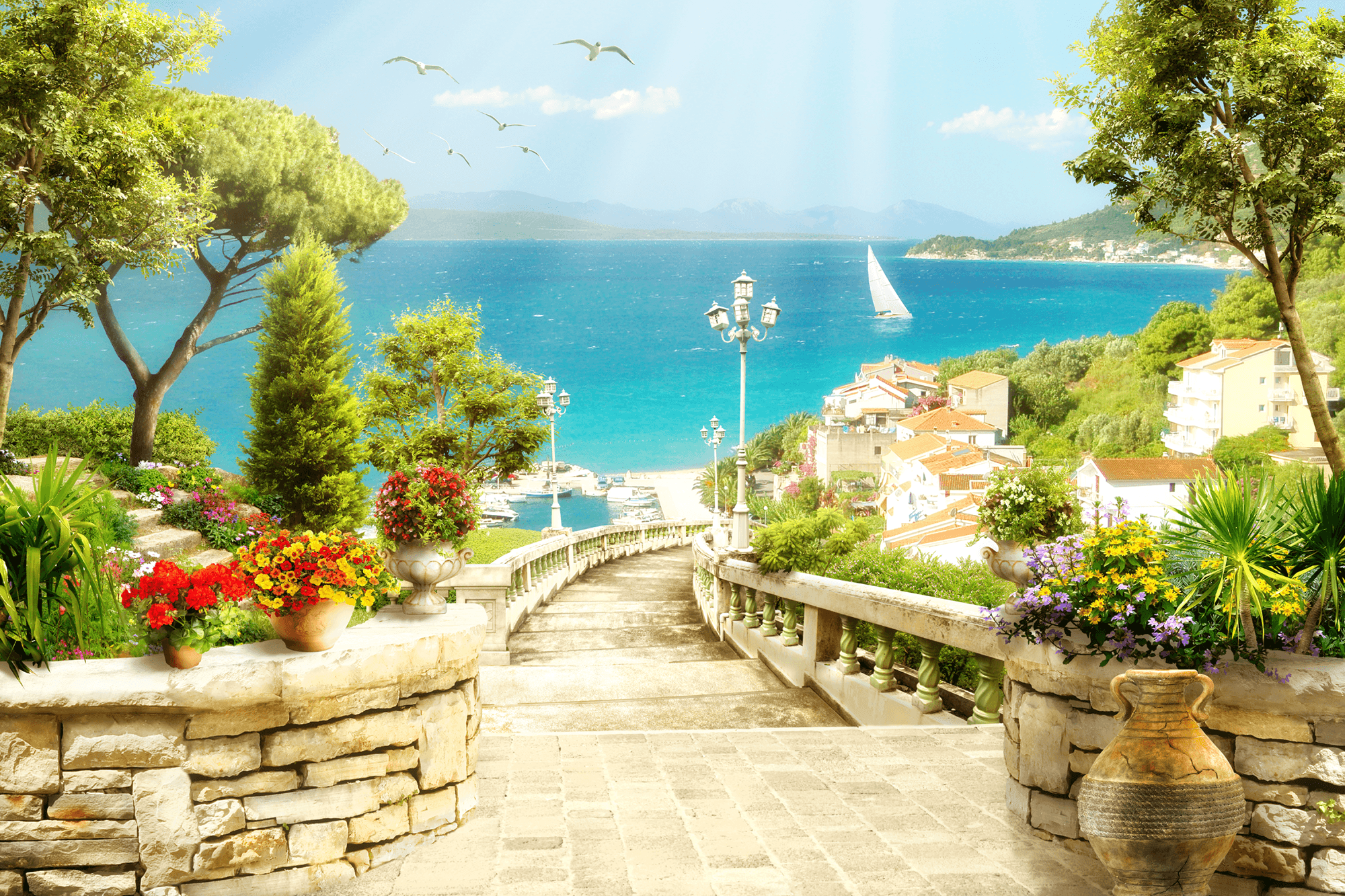 Poster xxl: Vue sur la mer