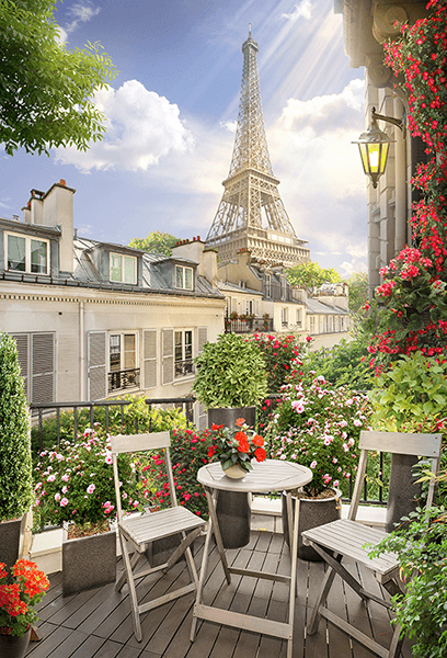 Poster xxl: Terrasse devant la tour Eiffel