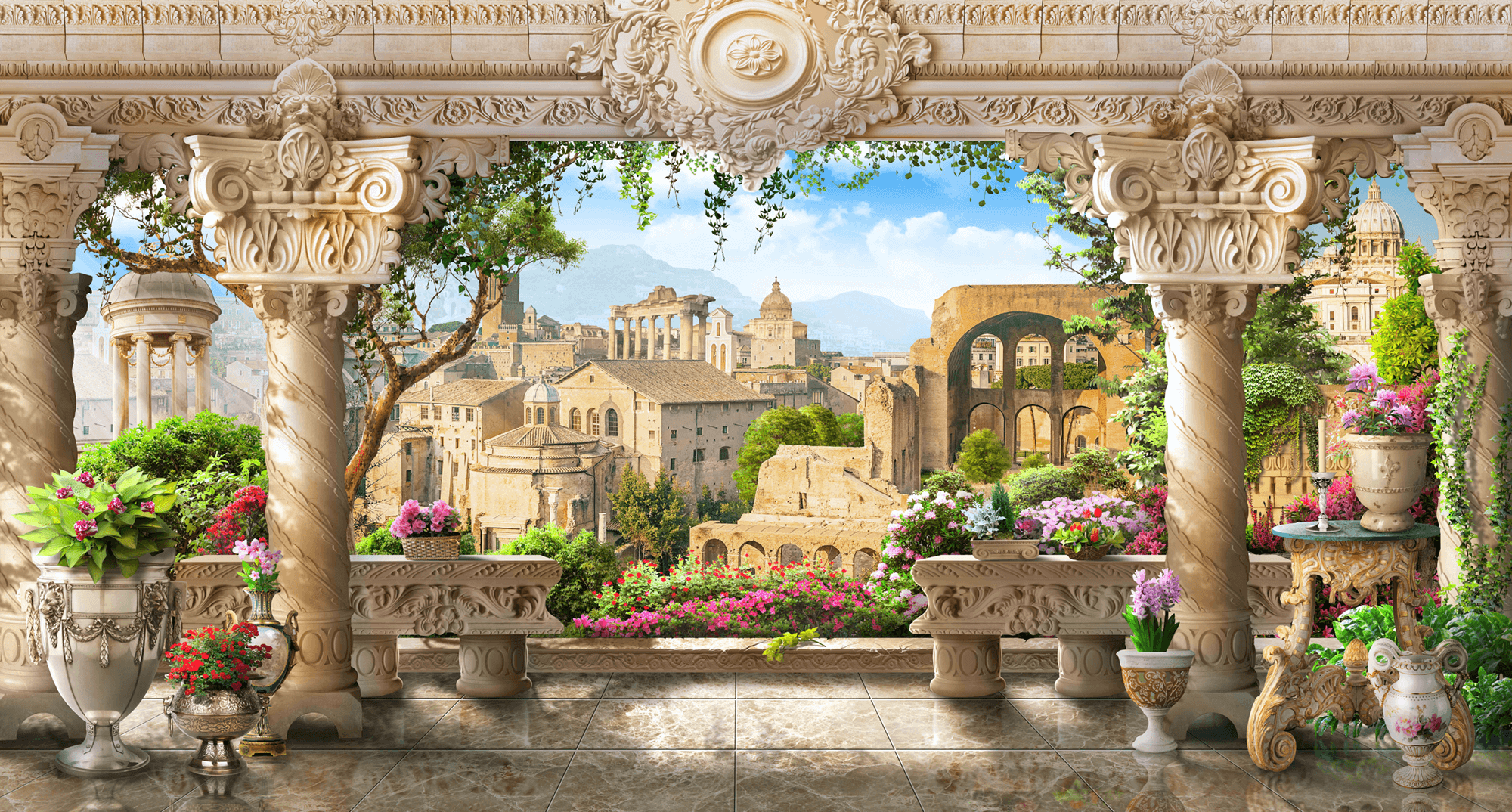Poster xxl: Colonnes de point de vue