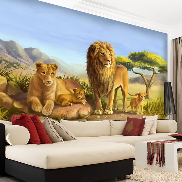 Poster xxl: Famille Lions