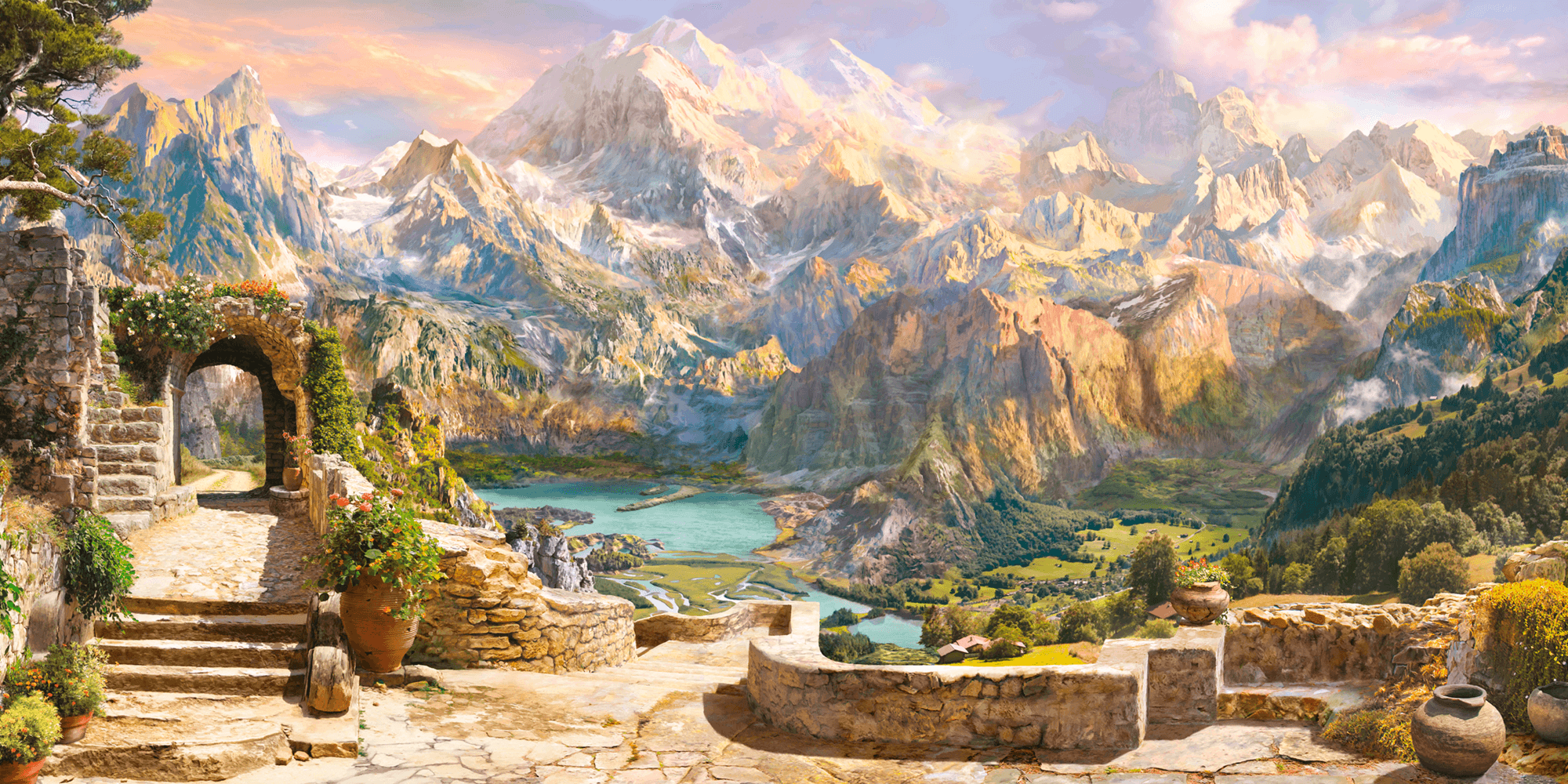 Poster xxl: Les montagnes du lac