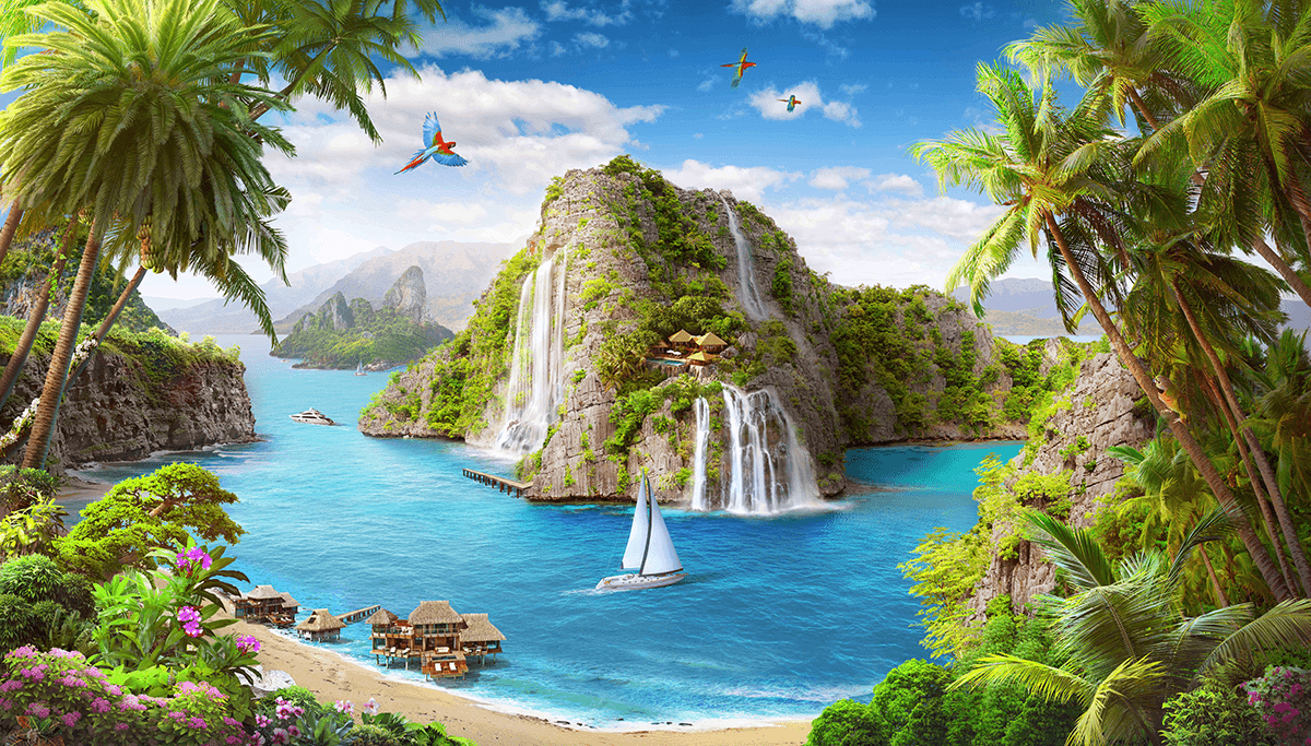 Poster xxl: Île polynésie