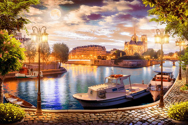 Poster xxl: Île de la cathédrale Notre-Dame