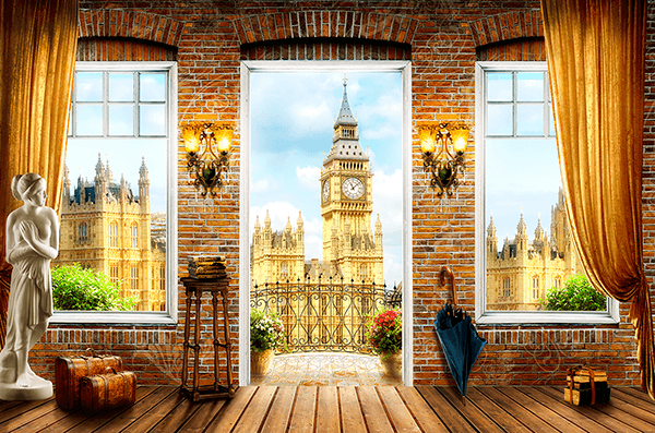 Poster xxl: Balcon Big Ben