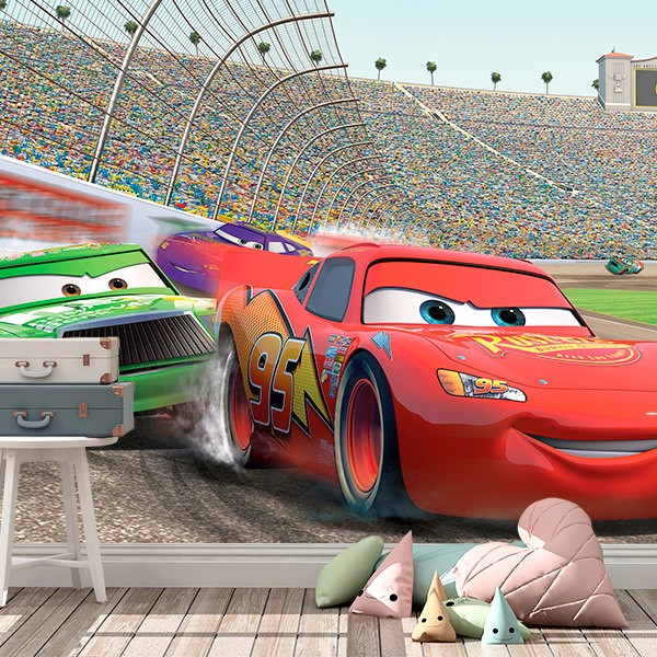 Poster xxl: Lightning McQueen à la Piston Cup 0