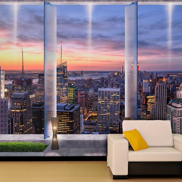 Poster xxl: Crépuscule en terrasse à New York 0