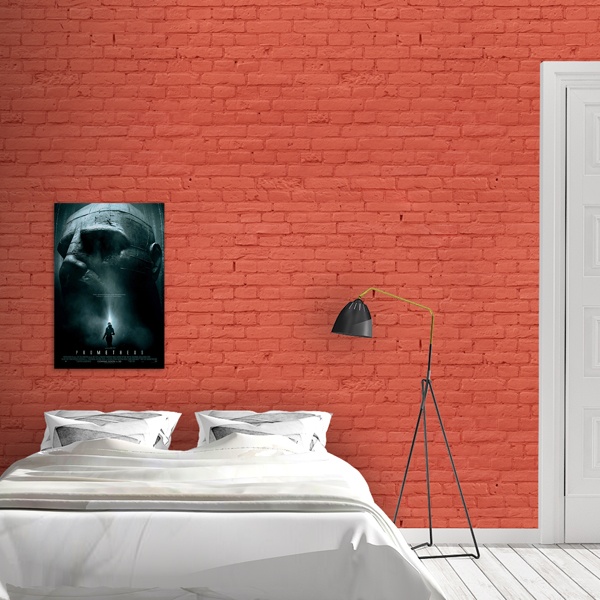 Poster xxl: Texture de mur en briques rouges 0