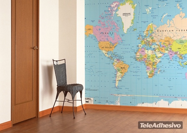 Achetez votre papier en fibre de verre papiers en Brico - papier peint carte du monde