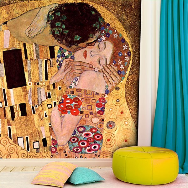 Papier peint vinyle: Le baiser_Klimt