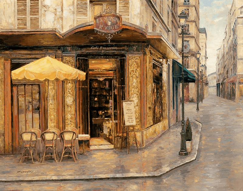 Poster xxl: Café Maison Rouge, Haixia Liu