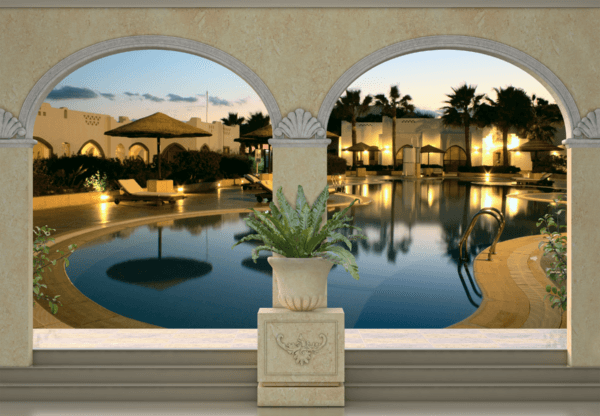 Poster xxl: Piscine dans un hôtel de luxe