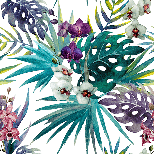Poster xxl: Fleurs d'aquarelle
