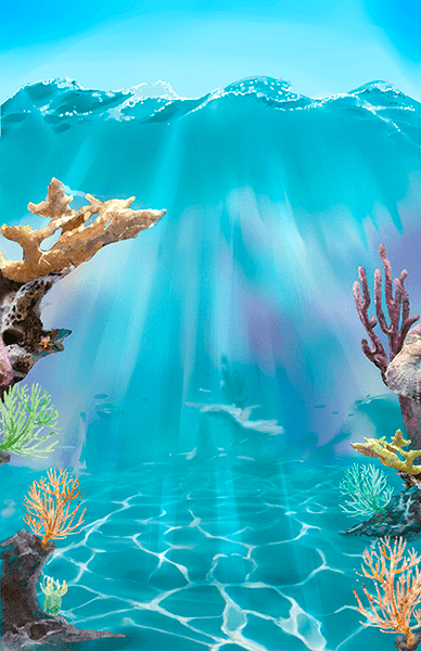 Poster xxl: Corail sous les vagues
