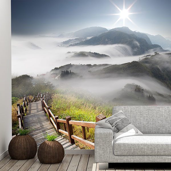 Poster xxl: Montagnes dans le brouillard 0