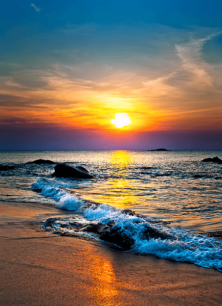 Poster xxl: Coucher de soleil profond