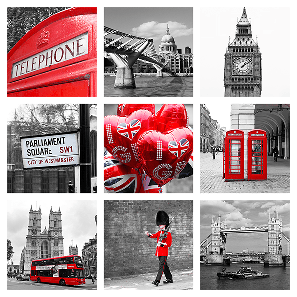 Poster xxl: Collage de Londres