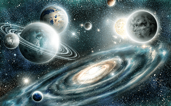Poster xxl: Planètes dans l'Univers