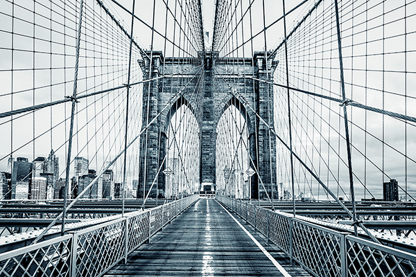 Poster xxl: Traverser le pont de Brooklyn