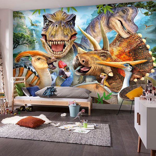 Poster xxl: Dinosaures mésozoïques 0