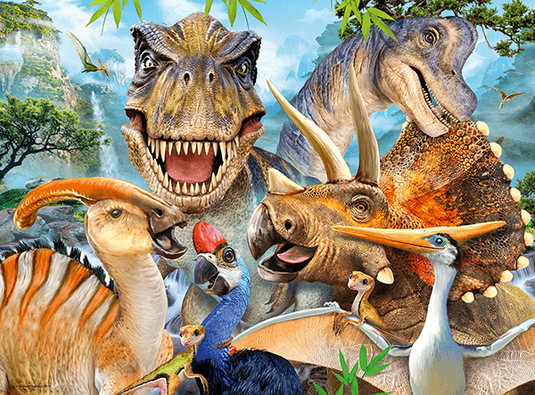 Poster xxl: Dinosaures mésozoïques