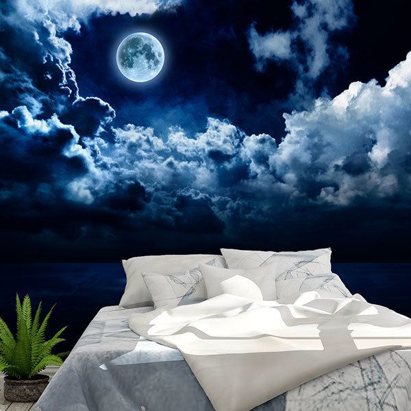Poster xxl: Pleine lune sur l'océan 0