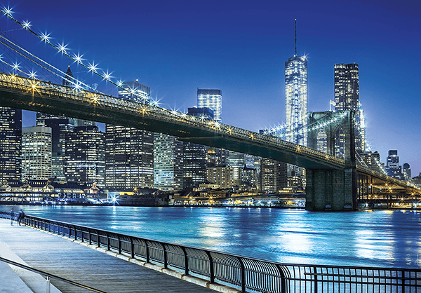 Poster xxl: Nuit bleue à Manhattan