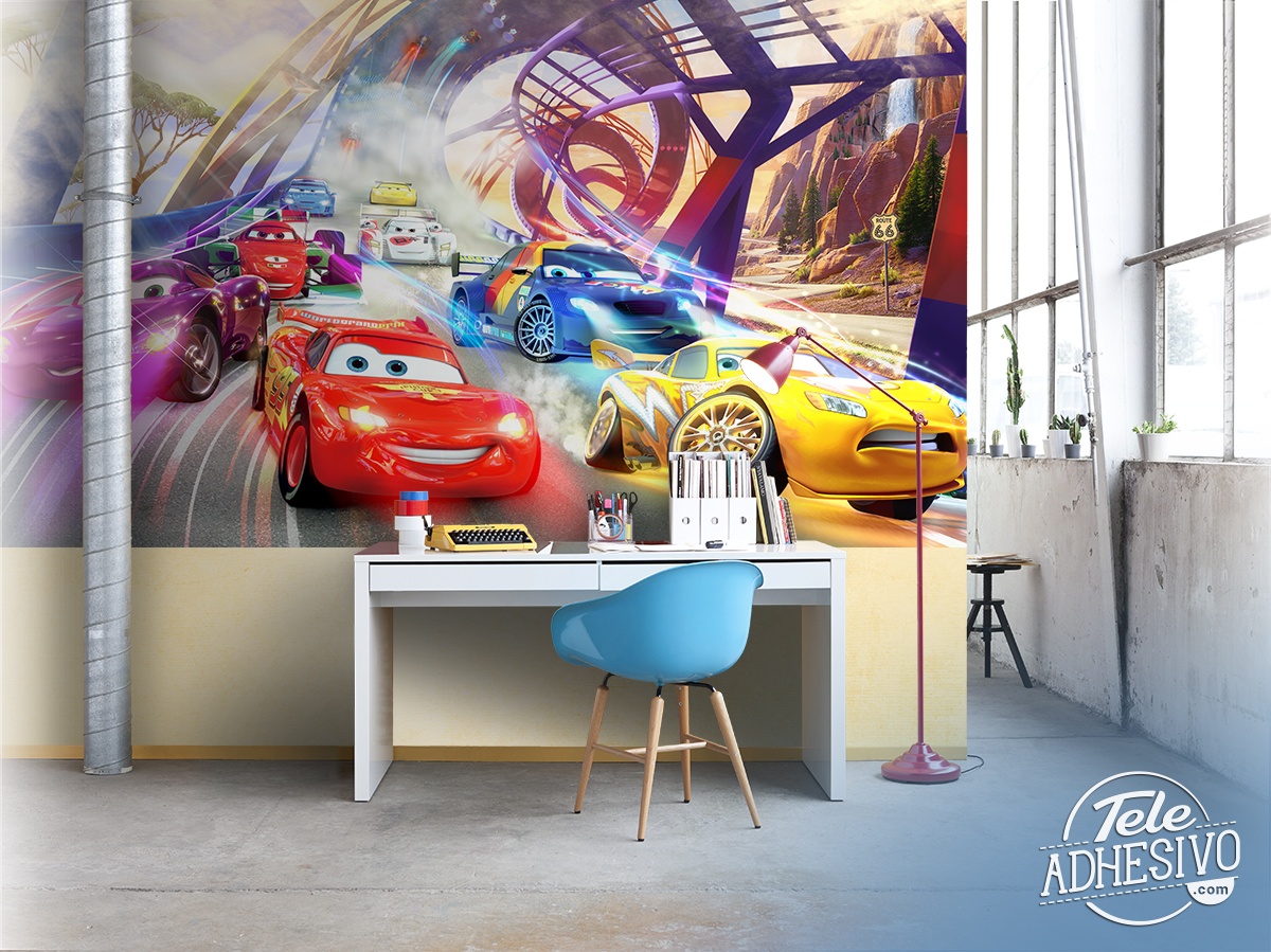 Poster xxl: Course de Cars, Disney