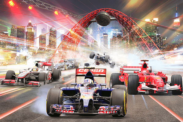 Poster xxl: Course de Formule 1
