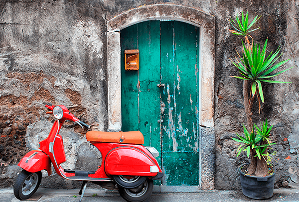 Poster xxl: Itinéraire italien sur Vespa