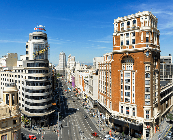 Poster xxl: Rue Gran Vía, Madrid