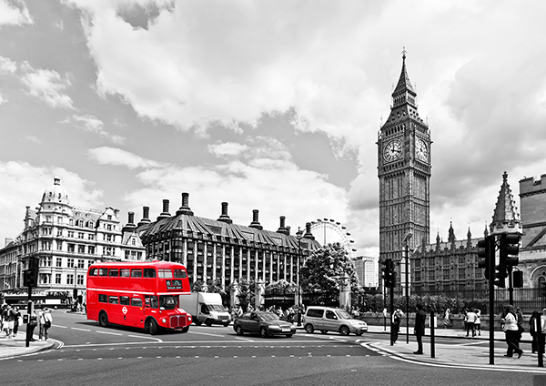 Poster xxl: Bus à Westminster