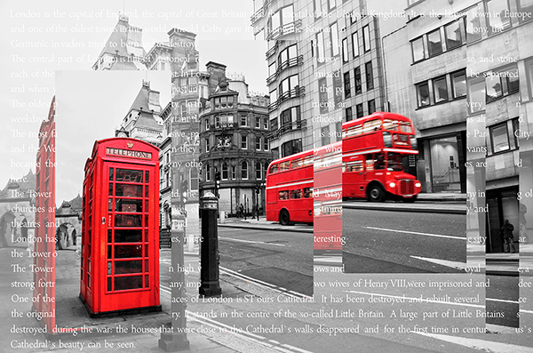 Poster xxl: Collage Londres