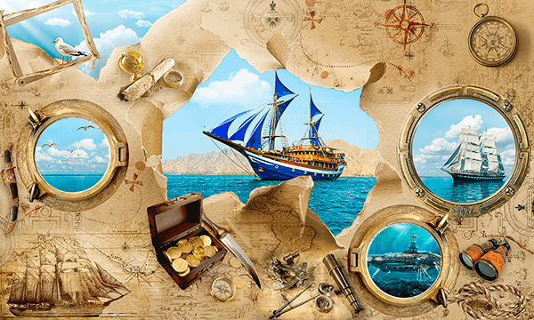 Poster xxl: Aventures à la voile