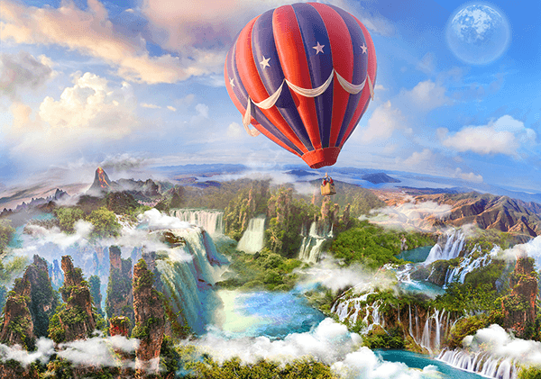 Poster xxl: Survoler le paradis
