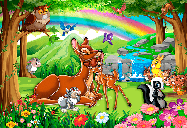 Poster xxl: Bambi en el bosque