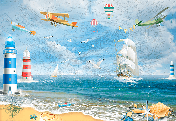 Poster xxl: Une journée en mer