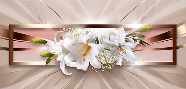 Poster xxl: Composition florale panoramique