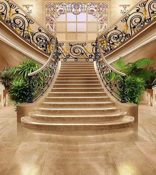 Poster xxl: Les escaliers d'un grand hôtel