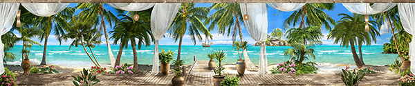 Poster xxl: Vue panoramique du paradis