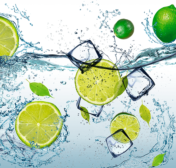 Poster xxl: Citron vert dans l'eau