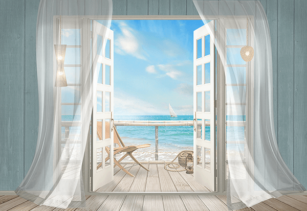 Poster xxl: Chalet au bord de la mer