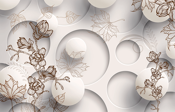 Poster xxl: Collage floral
