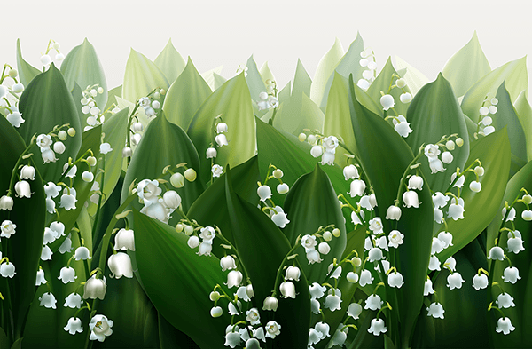 Poster xxl: Cloches entre les feuilles