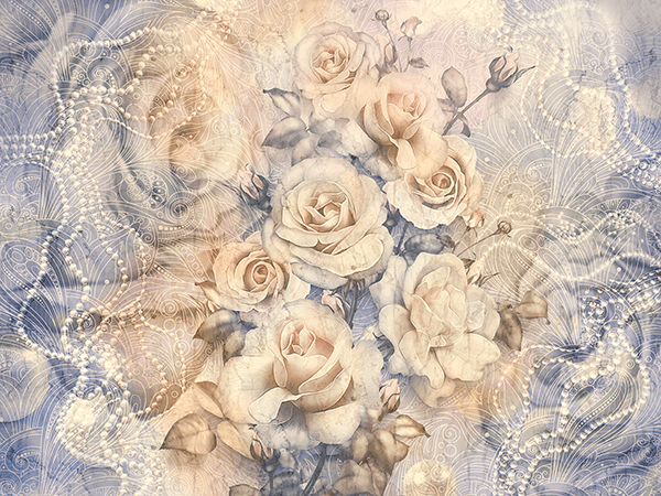 Poster xxl: Bouquet de roses de la cathédrale de Winchester
